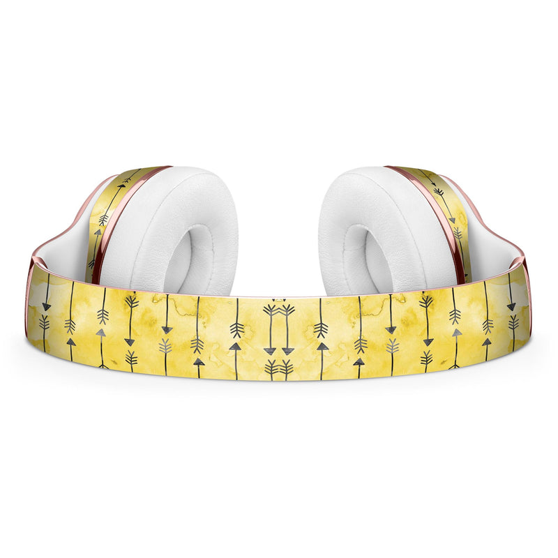 Yellow and Black Tribal Arrow Pattern Full-Body Skin Kit for the Beats by Dre Solo 3 Wireless Headphones