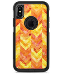 Yellow and Orange Watercolor Chevron Pattern - iPhone X OtterBox Case & Skin Kits