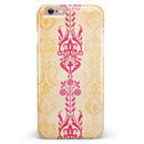 Yellow and Pink Floral Rococo Pattern iPhone 6/6s or 6/6s Plus INK-Fuzed Case
