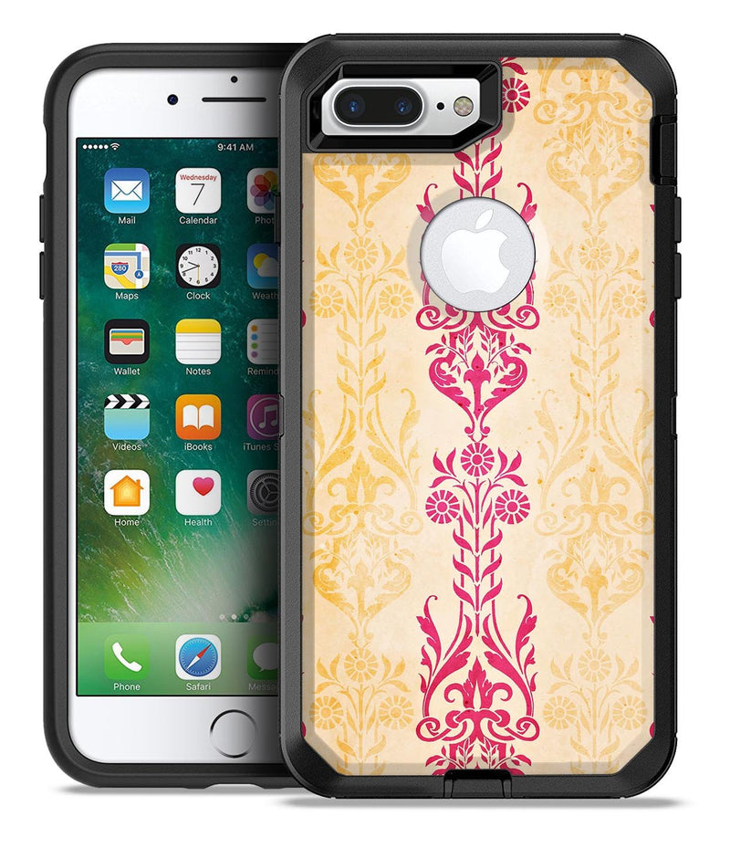 Yellow and Pink Floral Rococo Pattern - iPhone 7 Plus/8 Plus OtterBox Case & Skin Kits