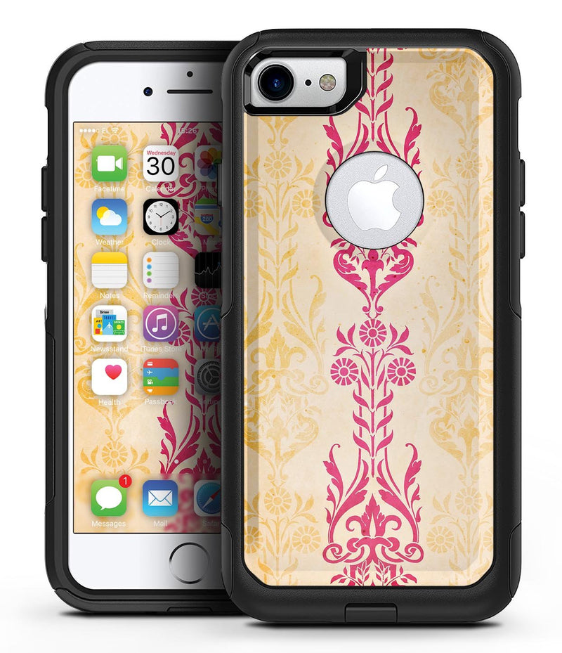 Yellow and Pink Floral Rococo Pattern - iPhone 7 or 8 OtterBox Case & Skin Kits
