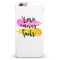 Yellow and Pink Love Never Fails iPhone 6/6s or 6/6s Plus INK-Fuzed Case