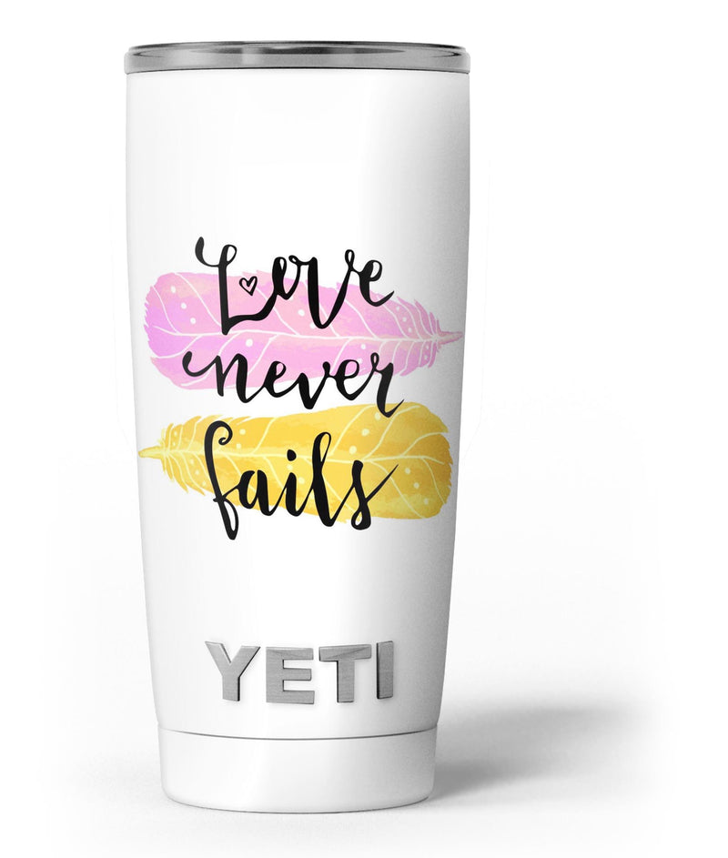 Yellow and Pink Love Never Fails - Skin Decal Vinyl Wrap Kit compatibl –  TheSkinDudes