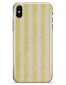 Yellow and White Verticle Stripes - iPhone X Clipit Case