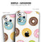 Yummy Colored Donuts - Skin-Kit compatible with the Apple iPhone 12, 12 Pro Max, 12 Mini, 11 Pro or 11 Pro Max (All iPhones Available)