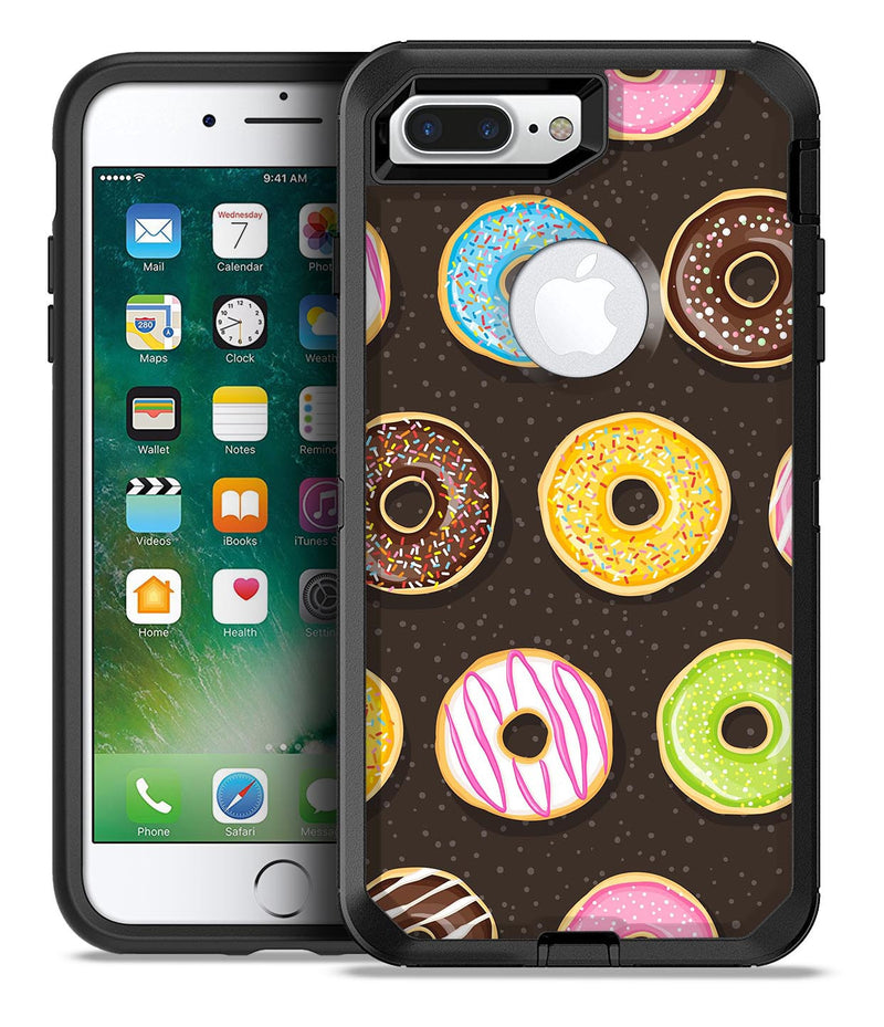 Yummy Colored Donuts v2 - iPhone 7 or 7 Plus Commuter Case Skin Kit