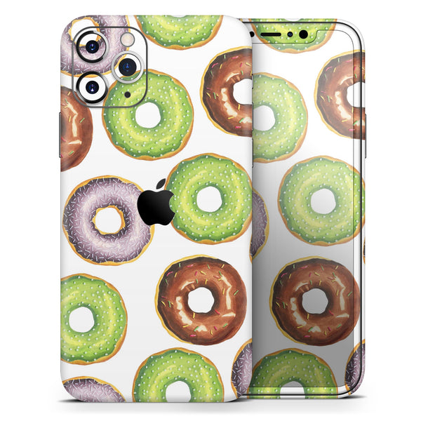 Yummy Donuts Galore - Skin-Kit compatible with the Apple iPhone 12, 12 Pro Max, 12 Mini, 11 Pro or 11 Pro Max (All iPhones Available)