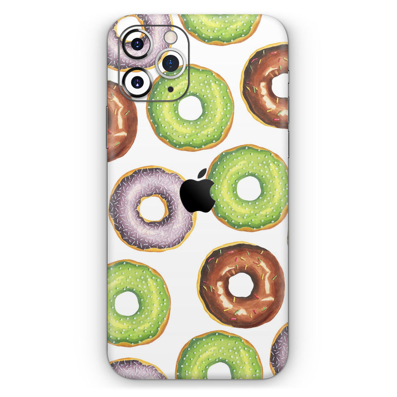 Yummy Donuts Galore - Skin-Kit compatible with the Apple iPhone 12, 12 Pro Max, 12 Mini, 11 Pro or 11 Pro Max (All iPhones Available)