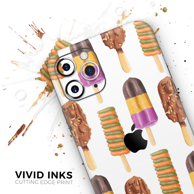 Yummy Galore Ice Cream Treats - Skin-Kit compatible with the Apple iPhone 12, 12 Pro Max, 12 Mini, 11 Pro or 11 Pro Max (All iPhones Available)