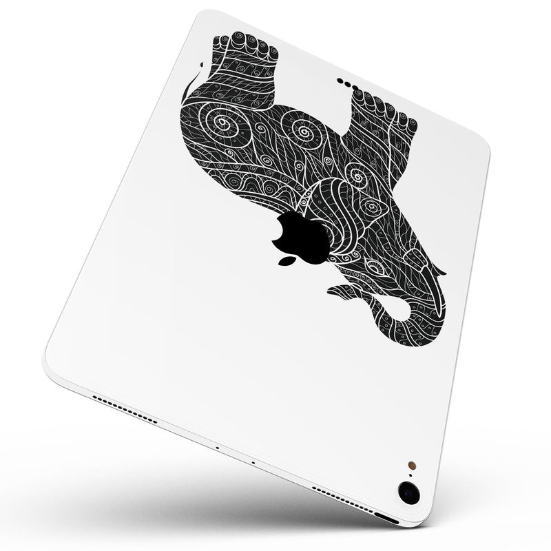 Zendoodle Elephant - Full Body Skin Decal for the Apple iPad Pro 12.9", 11", 10.5", 9.7", Air or Mini (All Models Available)