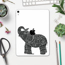 Zendoodle Elephant - Full Body Skin Decal for the Apple iPad Pro 12.9", 11", 10.5", 9.7", Air or Mini (All Models Available)