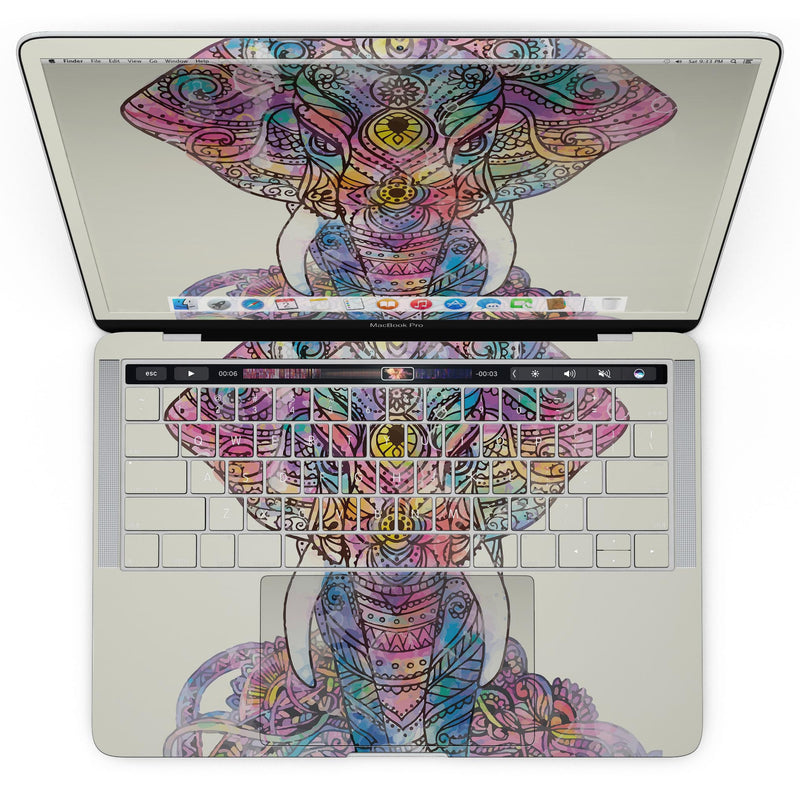 MacBook Pro with Touch Bar Skin Kit - Zendoodle_Sacred_Elephant-MacBook_13_Touch_V4.jpg?