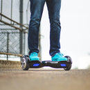 The Black Wood Texture Full-Body Skin Set for the Smart Drifting SuperCharged iiRov HoverBoard