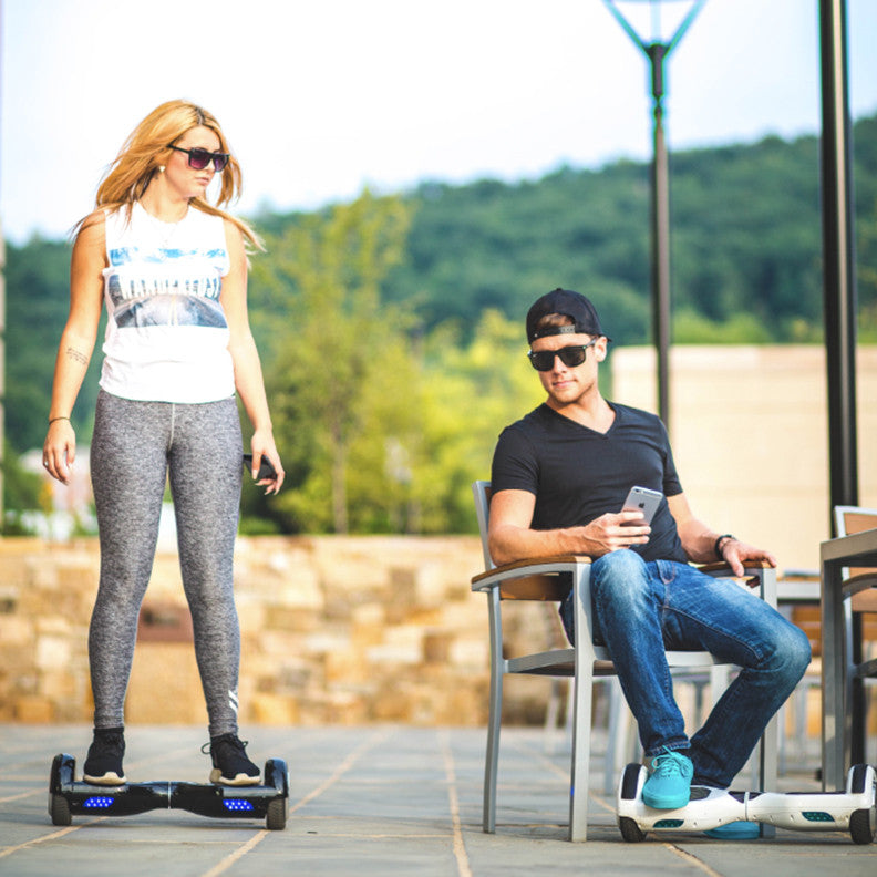 The Worn Wooden Panks Full-Body Skin Set for the Smart Drifting SuperCharged iiRov HoverBoard