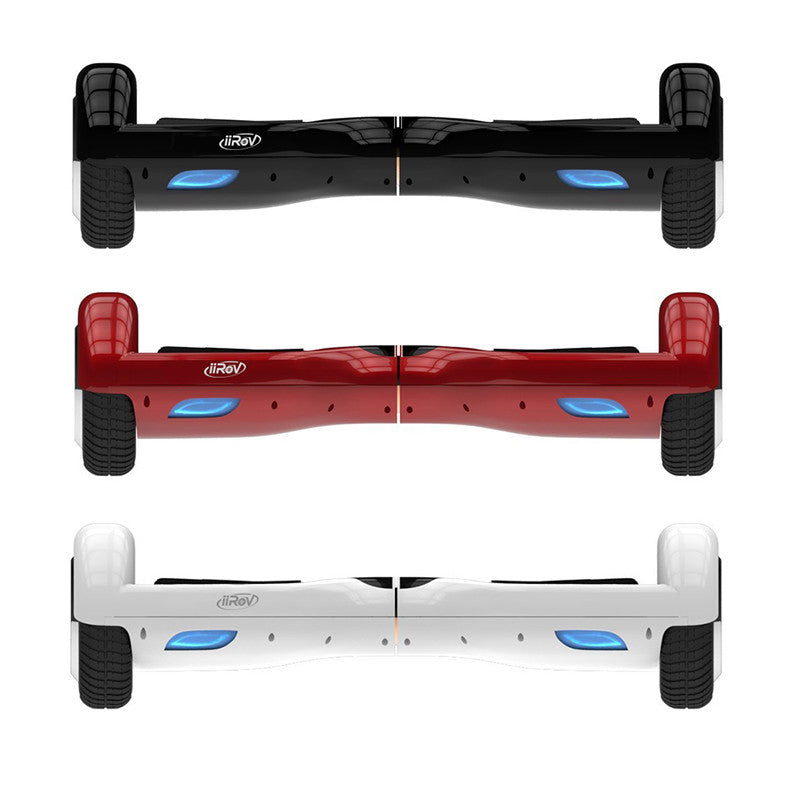 The Fading Light Blue Streaks Full-Body Skin Set for the Smart Drifting SuperCharged iiRov HoverBoard