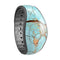 Cracked Teal Stone - Decal Skin Wrap Kit for the Disney Magic Band