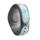 Bright Blue Textured Marble - Decal Skin Wrap Kit for the Disney Magic Band