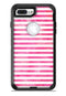 the Grungy Pink Watercolor with Horizontal Lines - iPhone 7 or 7 Plus Commuter Case Skin Kit
